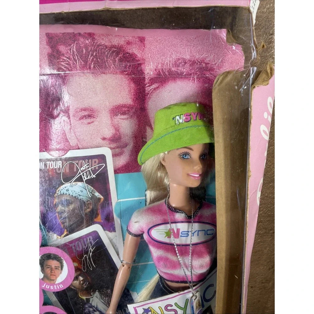 VTG 2000 NSYNC #1 Fan Barbie Doll Collector Cards Mattel Opened Box Missing CD